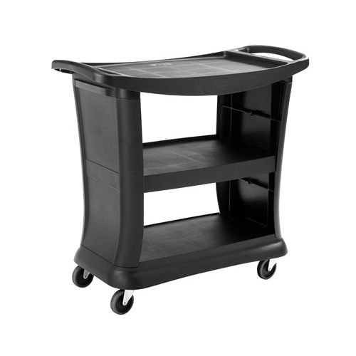 备餐桌推车 - FG9T6800BLA - Rubbermaid - 塑料 / 3节 / 用于易碎品