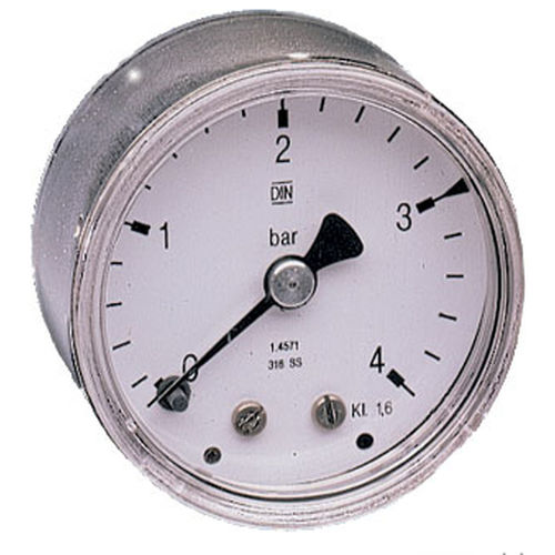 表盘压力计 - MS series - AirCom Pneumatic - 螺纹 / 不锈钢 / 胶囊式