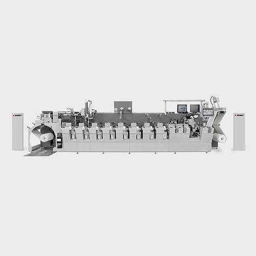 在线柔性版印刷机 - M3 - BOBST - 8色 / 用于纸张 / 用于塑料膜