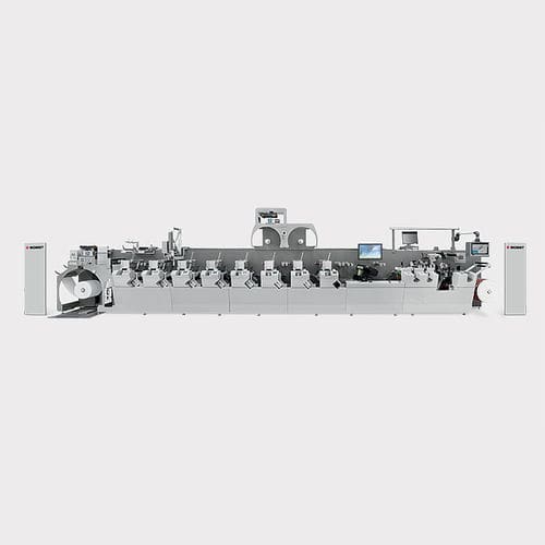 在线柔性版印刷机 - M5, M5X - BOBST - 8色 / 标签 / 用于包装