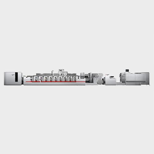 在线柔性版印刷机 - M6 - BOBST - 用于纸张 / 用于塑料膜 / 用于纸板