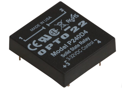 直流静态继电器 - P240D4 - Opto 22 - 交流 / 薄型 / 印刷电路板