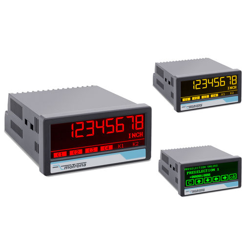 位置指示器 - DP350 touchMATRIX® transsonar - motrona - LCD 显示屏 / RS-485 / RS-232