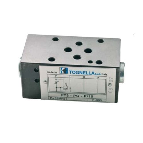压力补偿阀门 - FT3-PC-P - F.lli TOGNELLA - 流量控制 / CETOP法兰连接 / 2通式