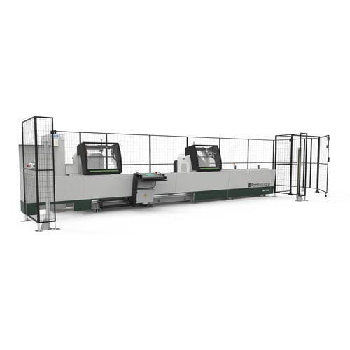 前刀片式双头斜切锯 - BLITZ FW - Fom Industrie Aluminium Working Machinery - 用于金属