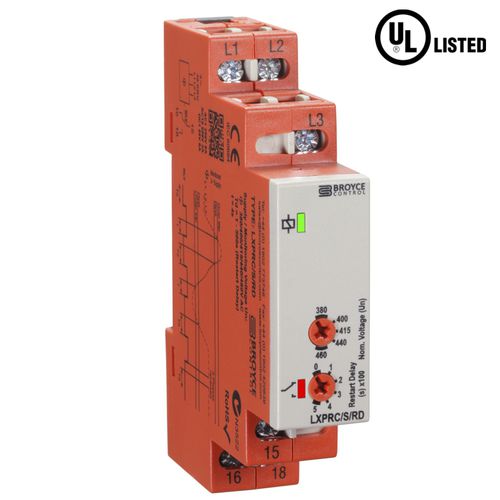 欠压保护继电器 - LXPRC/S/RD - Broyce Control - 过压 / 相位顺序 / 1NO/NF