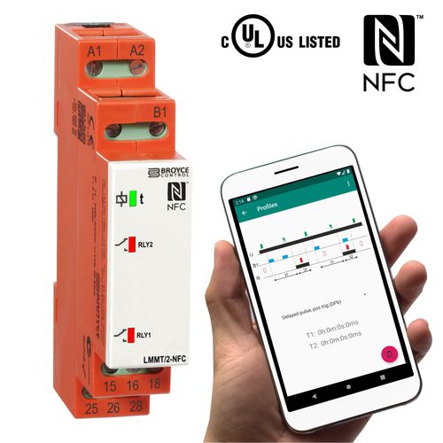 延时时间继电器 - LMMT/2-NFC - Broyce Control - 多功能 / DIN导轨 / 用于开关