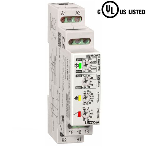 过载电流监控继电器 - LMCCR-2A - Broyce Control - 低电流 / 1NO/NF / AC/DC
