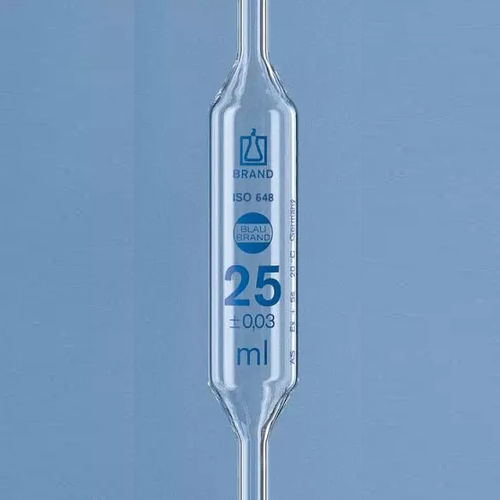 单管道移液管 - BLAUBRAND® series - BRAND - 容积式 / 玻璃 / 手动