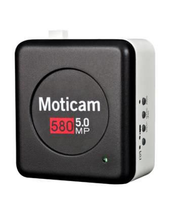 显微镜摄像机 - Moticam 580 - Motic - 监控 / 单色 / CMOS