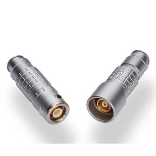 防水连接器 - 4E Series - LEMO - RF / 三轴 / 推挽式
