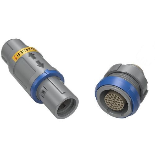 高压连接器 - REDEL 2P - LEMO - 供电 / 圆柱 / 推挽式