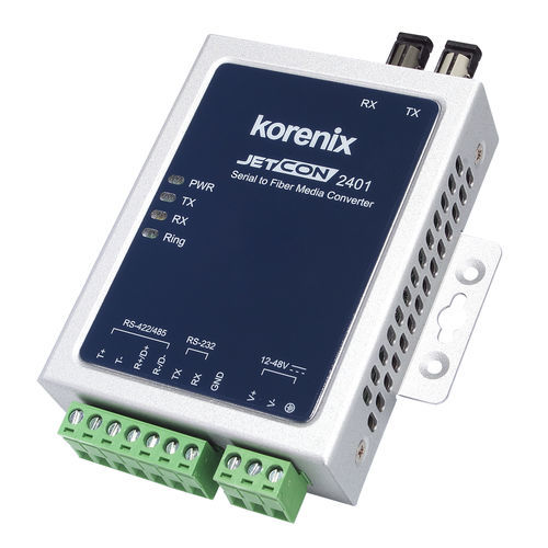 媒体变换器 - JetCon 2401 - Korenix Technology - PTP / 串行 / 光纤