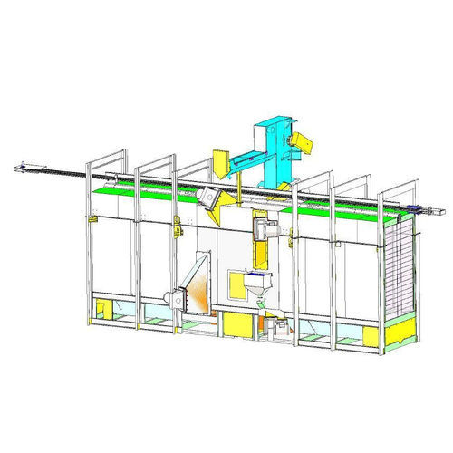 手动抛丸机 - Monorail 72×120 - LS Industries - 用于金属 / 自动