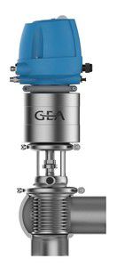 球心截止阀 - VARIVENT® N series - GEA Tuchenhagen - 气动操控式 / 制动 / 用于水