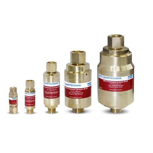 切割和焊接回火防止器 - WITT-Gasetechnik - 用于玻璃工业 / 用于压力调节器 / 用于氢