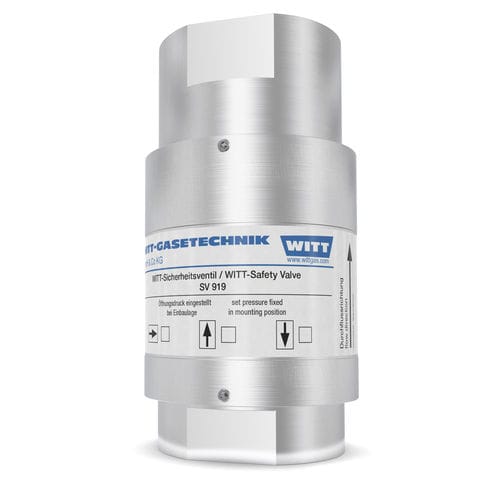 燃气安全阀 - AV 919 - WITT-Gasetechnik - 用于管道 / 罐用 / 不锈钢