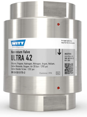 气体止回阀 - ULTRA 42 - WITT-Gasetechnik - DIN / 不锈钢 / 黄铜