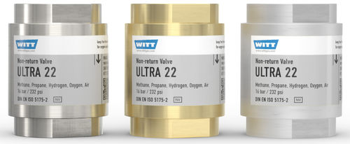 氧气止回阀 - ULTRA 22 - WITT-Gasetechnik - 用于气体 / DIN / 防护