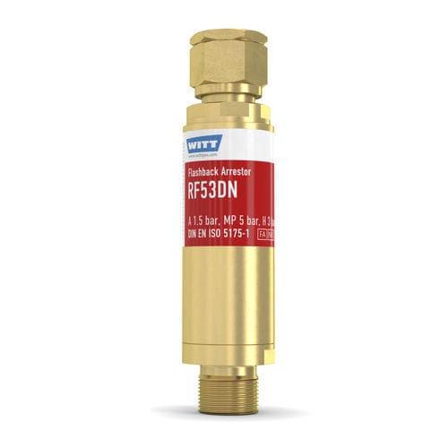 切割和焊接回火防止器 - RF53DN - WITT-Gasetechnik - 用于玻璃工业 / 用于压力调节器 / 用于氢