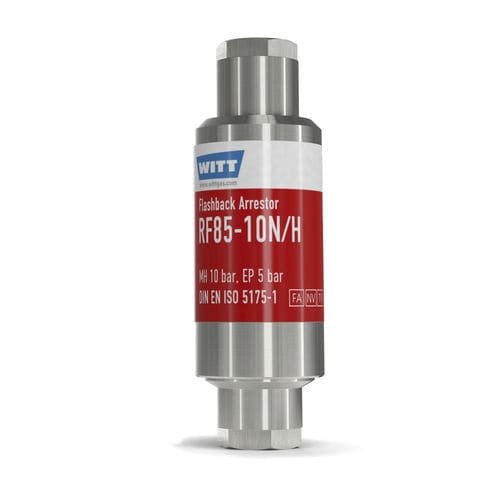 带止回阀回火防止器 - F85-10N/H-ES - WITT-Gasetechnik - 工艺流程 / 实验室 / 化工