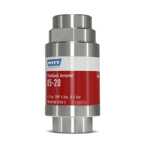 带止回阀回火防止器 - RF85-20N-ES - WITT-Gasetechnik - 工艺流程 / 实验室 / 化工