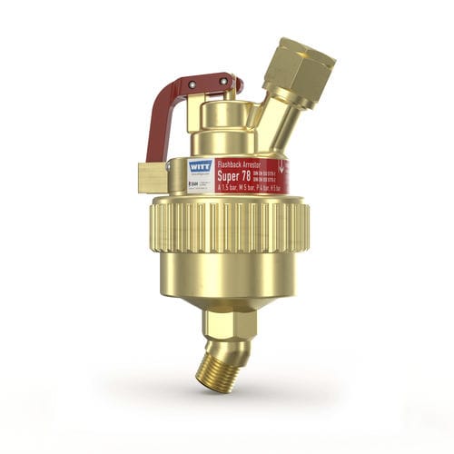 带止回阀回火防止器 - Super 78 - WITT-Gasetechnik - 带压力敏感截止阀 / 用于切割和焊接 / 用于氢