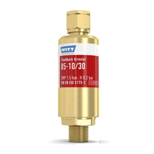 带止回阀回火防止器 - 85-10/30 - WITT-Gasetechnik - 地热应用 / 用于玻璃工业 / 用于氢