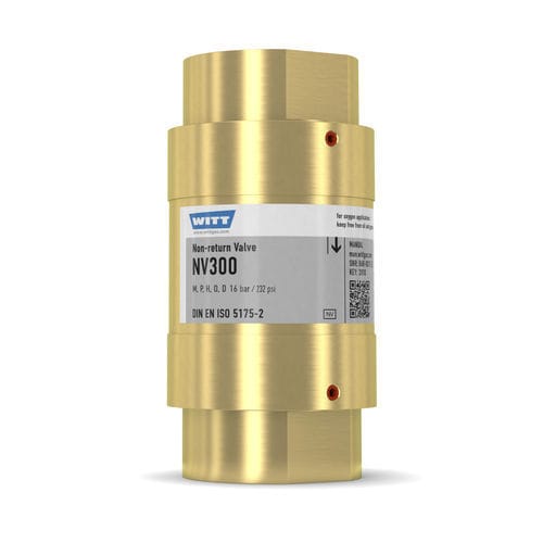 气体止回阀 - NV300 - WITT-Gasetechnik - 螺纹 / 防护 / 黄铜