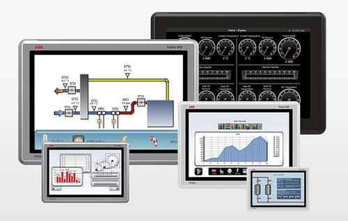 触摸屏使用者界面 - 800 - ABB Control Systems - 面板式 / 液晶 / IP65