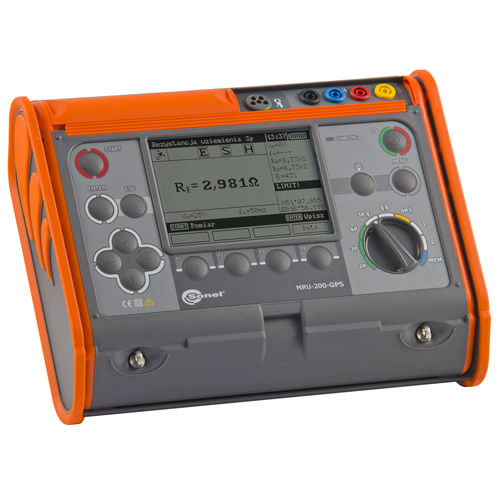 接地电阻测试仪 - MRU-200-GPS - Sonel SA - 连续性 / 电动 / 电流泄漏