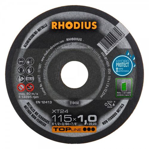 铝切削盘 - XT24 - RHODIUS - 钢 / 细薄