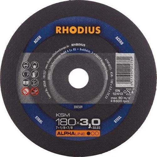 钢材切削盘 - KSM - RHODIUS - 细薄 / 用于角磨机 / 用于便携式机器