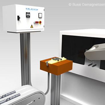 机器人生产线用消磁器 - D-RL  - Bussi Demagnetizing Systems - 隧道式 / 用于零件 / 管内