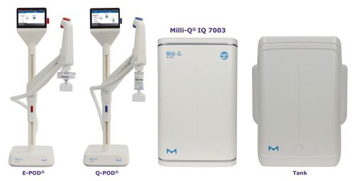 实验室净水设备 - Milli-Q® IQ 7003/05/10/15  - Merck Millipore - 紧凑型
