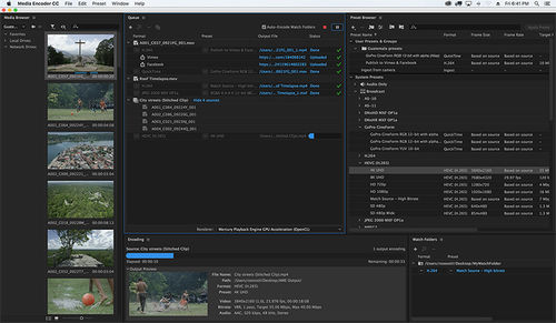 创建制作用软件 - Media Encoder - ADOBE - 管理 / 出版 / 云计算
