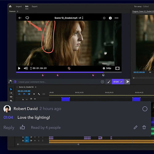 存储软件 - Frame.io - ADOBE - 编辑 / 共享 / 视频编辑