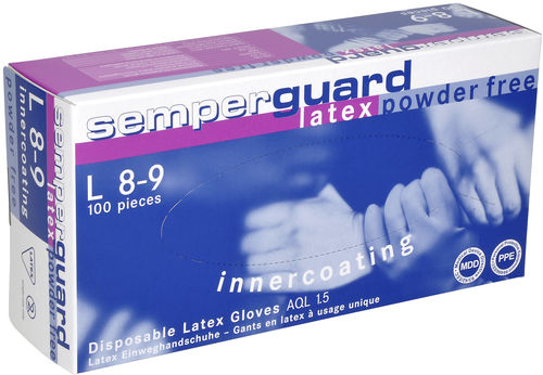 实验室手套 - Semperguard® Latex powder-free „Inn - Sempermed - 化学防护 / 乳胶 / 无粉