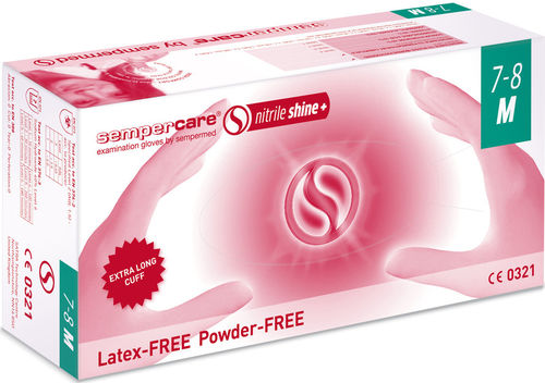 无菌室手套 - Sempercare® nitrile shine+ - Sempermed - 化学防护 / 腈类橡胶 / 腈类