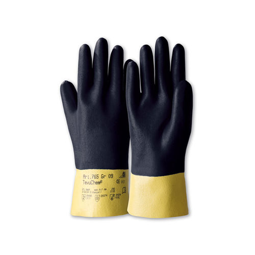 搬运手套 - TevuChem® 765 - Kächele Cama Latex - 用于冶金产业 / 用于石油工业 / 化学防护