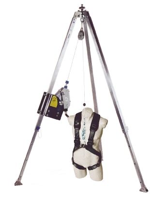 安全防护型三脚架 - EN 360, EN 1496 | TPA-53 - Cresto Safety - 带有防坠落系统