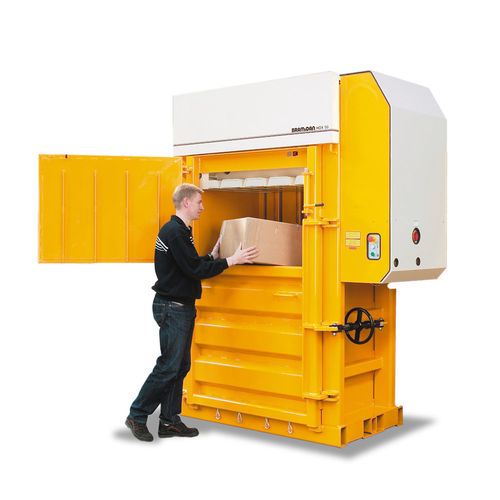 纸板箱打包压缩机 - X50 - Bramidan Balers - 用于塑料 / 垂直 / 前开式
