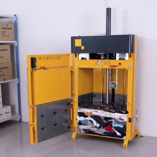 纺织品打包压缩机 - B4 Textile - Bramidan Balers - 垂直 / 前开式 / 单箱式