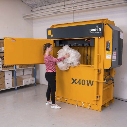 纸板箱打包压缩机 - X40 Wide - Bramidan Balers - 用于塑料 / 废料 / 垂直