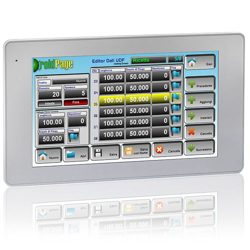 触摸屏人机界面 - HMIS12 - Sipro srl - 面板式 / 1280 x 800 / 安卓7.1