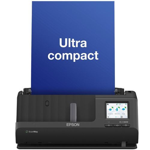 触摸屏文件扫描仪 - ES-C380W - EPSON Europe/爱普生 - 彩色 / 无线型 / 紧凑型