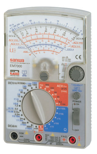 模拟万用表 - EM7000 - Sanwa Electric Instrument - 手持式 / 1000 V / 工业