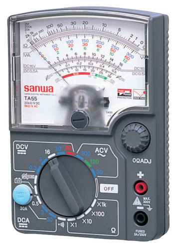 模拟万用表 - TA55 - Sanwa Electric Instrument - 手持式 / 30 A / 工业