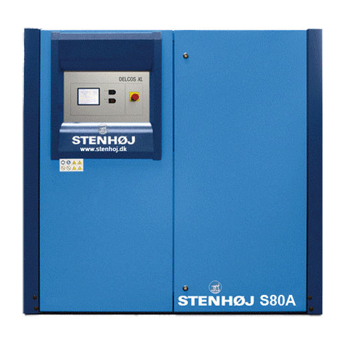 螺杆压缩机 - S55A-S80A, SR55A-SR75A - STENHØJ - 空气 / 电动式 / 固定式