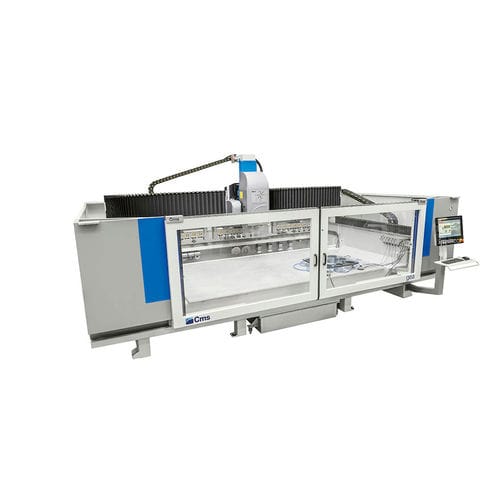 3-4轴CNC加工中心 - gea - CMS S.p.A. - 卧式 / 用于玻璃 / 铣削